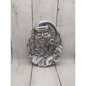 Vintage Silver Santa Clause Trinket Dish Hecho En Mexico (13)